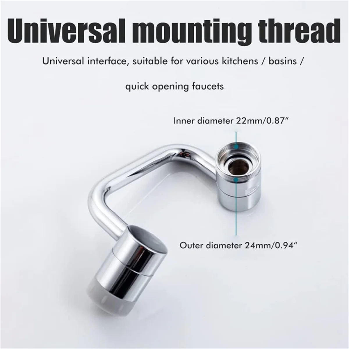 Universal 1080° Rotating Faucet Extender