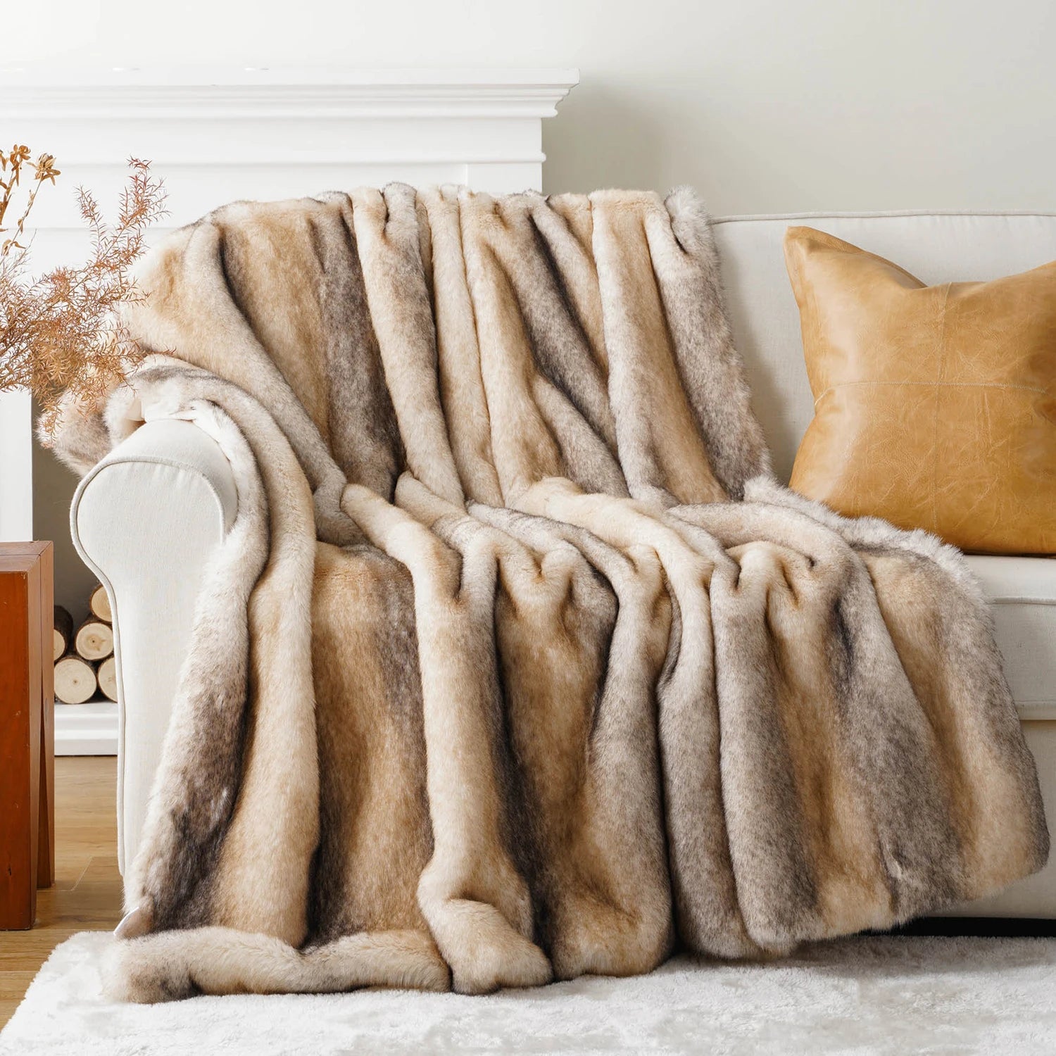 Battilo Luxury Faux Fur Blanket
