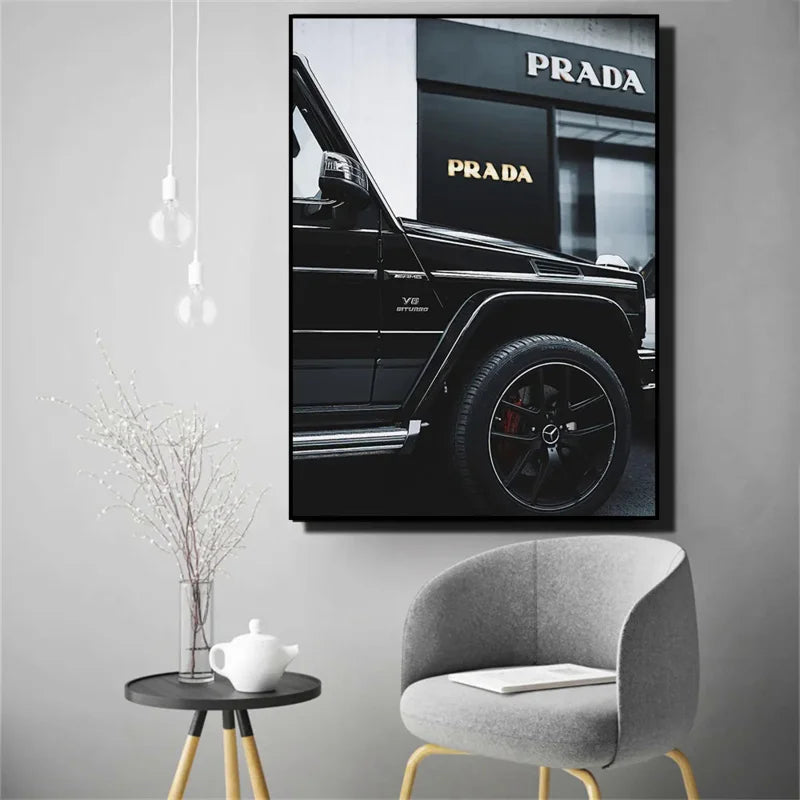 Retro Aesthetics Luxury Car Posters
