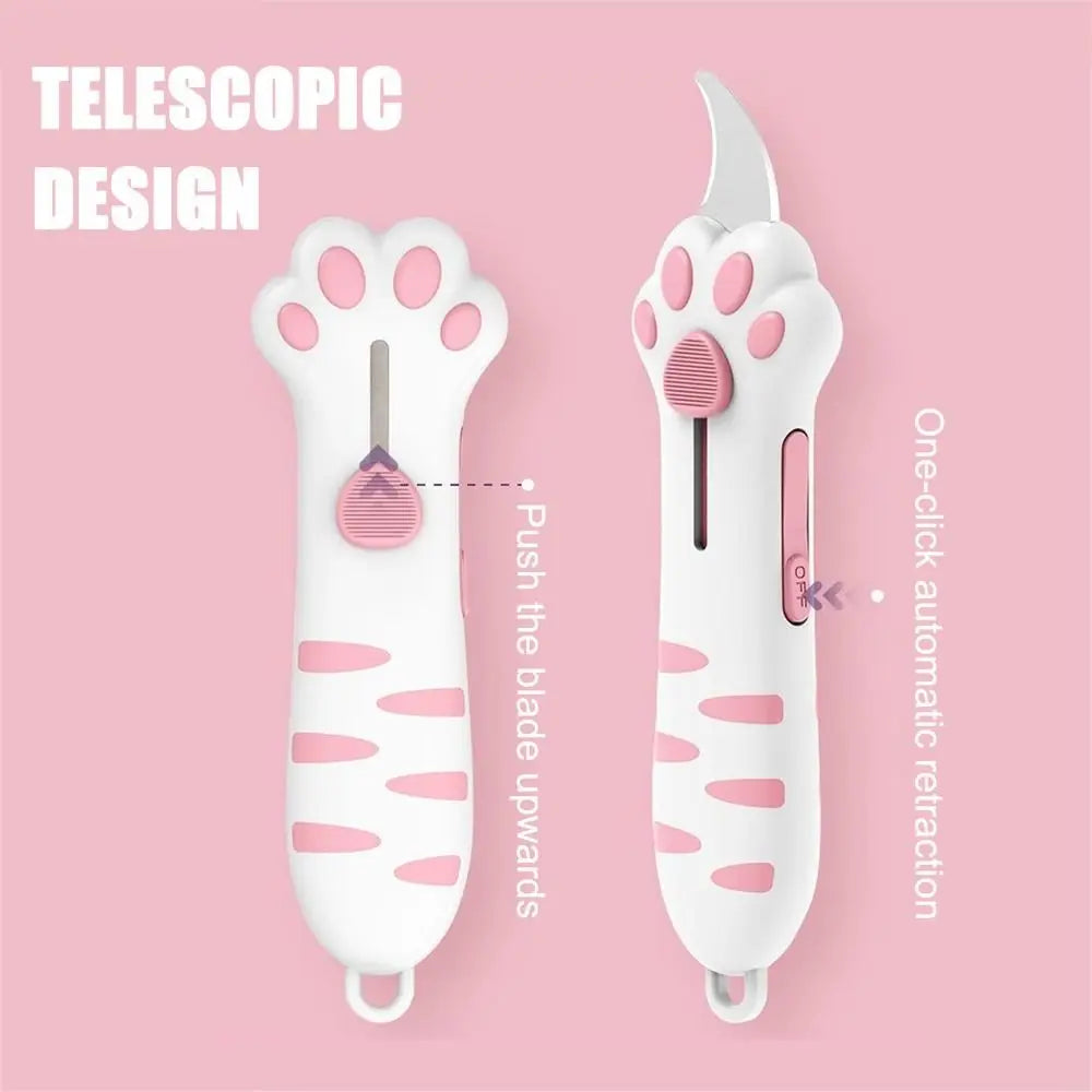 Portable Plastic Cat Paw Box Cutter