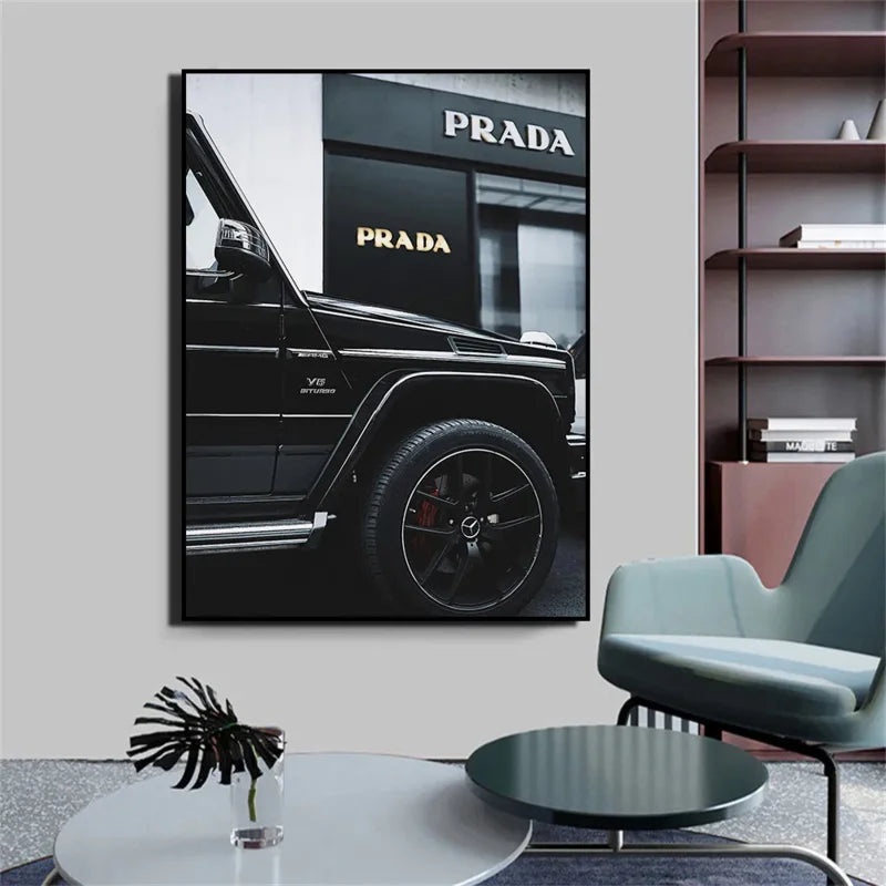 Retro Aesthetics Luxury Car Posters