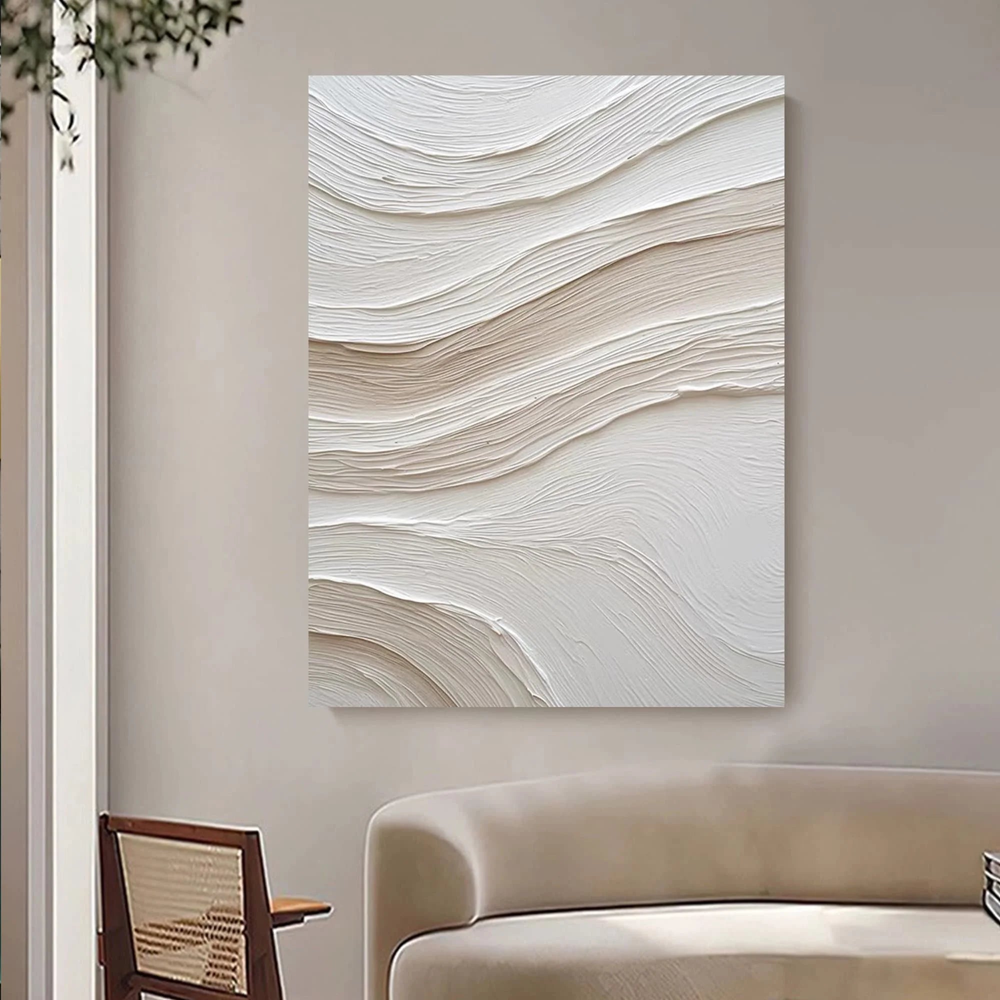 Large Nordic Abstract Wall Painting