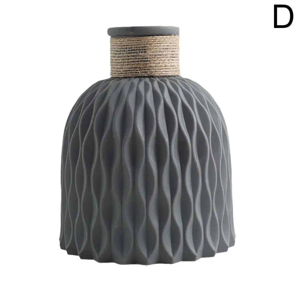 Elegant Rope Plastic Vase