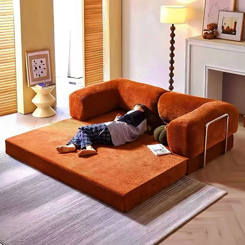 Italian Simple Retro Sofa Bed