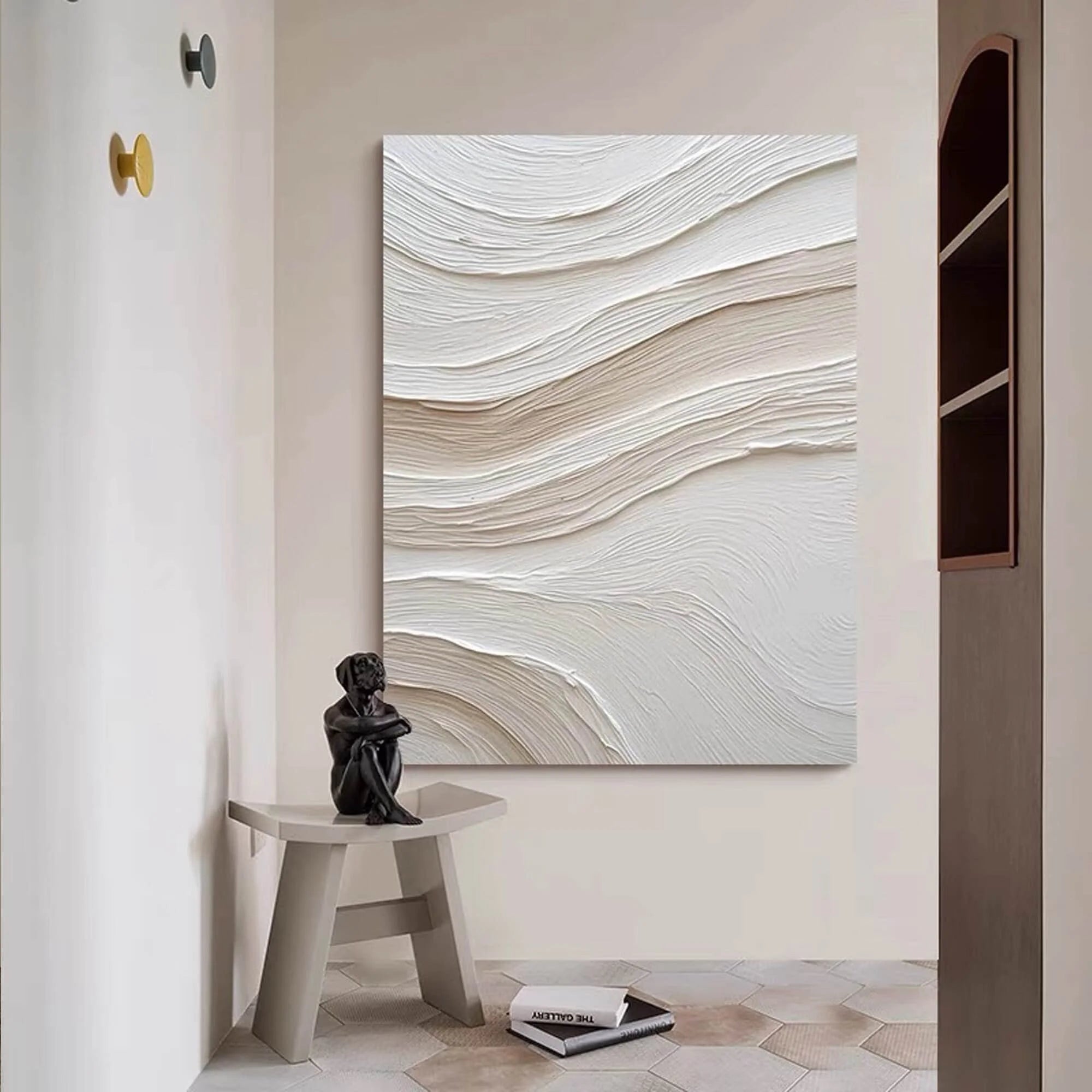 Large Nordic Abstract Wall Painting